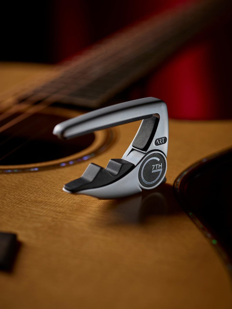 G7th Performance 3 Guitar Capo - Steel String Silver - 52mm - Adaptive Radius Technology, Precise Tuning, Unique Tension Control for Easy One-Handed Use - 6 String Acoustic and Electric Guitars - Image 2